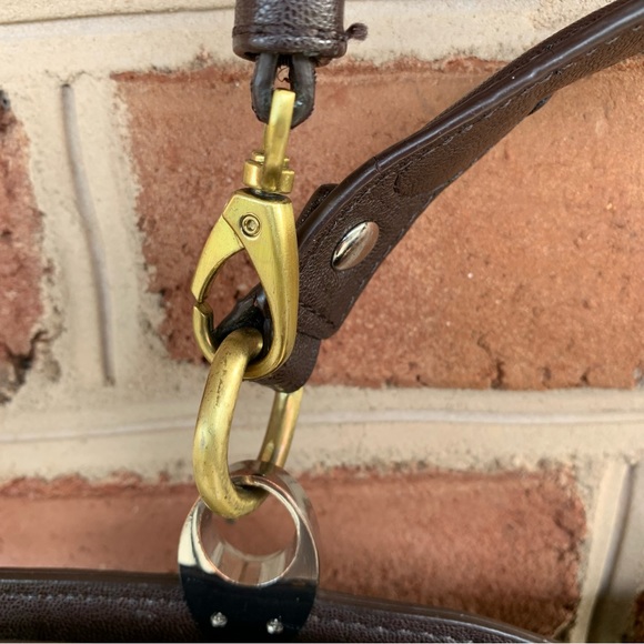 Sexy brown purse with gold hardware NWOT. VTLUXE - Picture 8 of 9